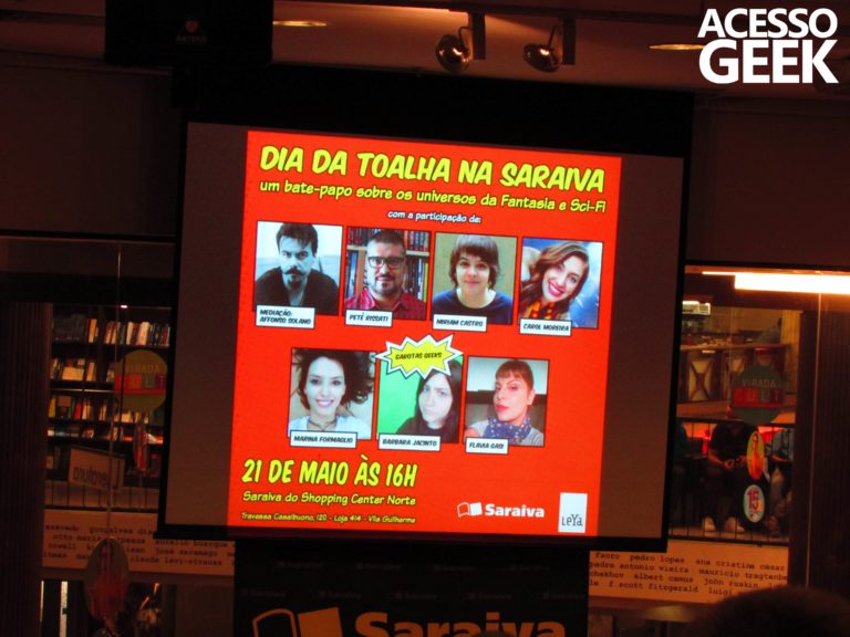 Dia da Toalha na Livraria Saraiva