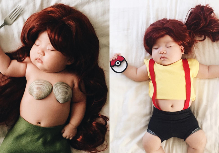 Fotógrafa transforma filha em personagens famosos durante o sono;