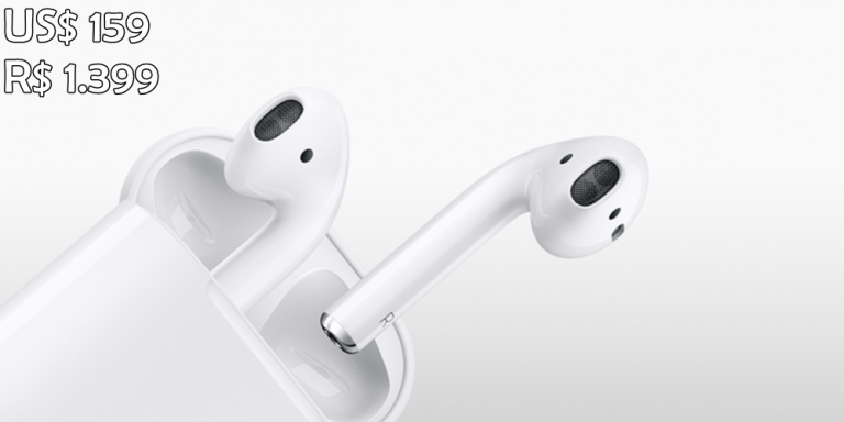 A LÁGRIMA CHEGA A CAIR! Fones sem fio da Apple vão custar R$ 1400 no Brasil