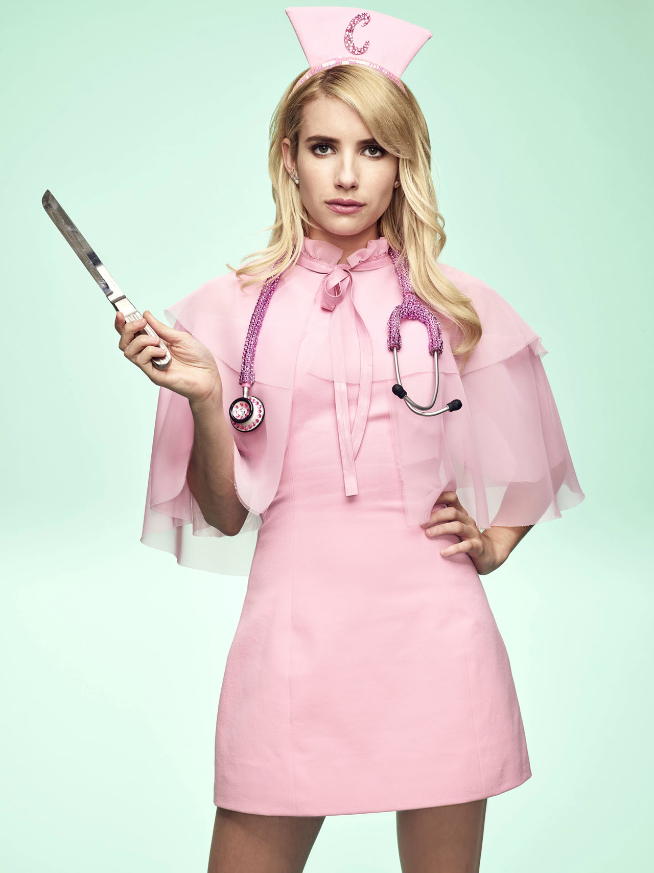 SCREAM QUEENS: Emma Roberts. Cr: Tommy Garcia / FOX. © 2016 Fox Broadcasting Co.