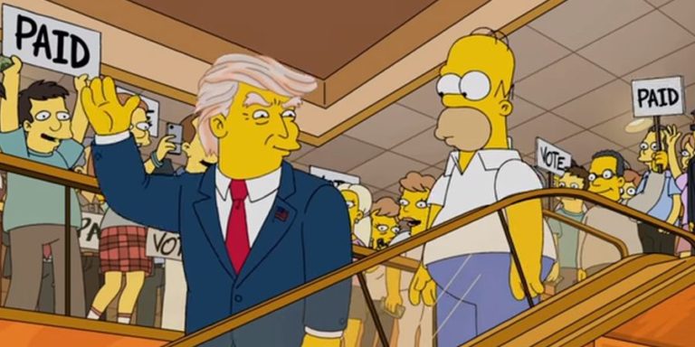 Mais uma vez! | Os Simpsons previu Donald Trump como presidente dos EUA há 16 anos