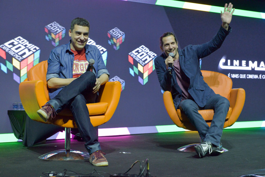 São Paulo, 04 de dezembro de 2016. Cobertura do evento CCXP 2016 no São Paulo EXPO. Warner Bros com Leandra Leal e Vladimir Brichta. FOTOS: Daniel Deak