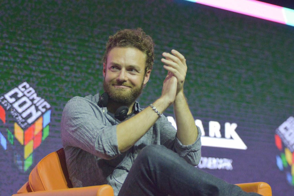 São Paulo, 04 de dezembro de 2016. Cobertura do evento CCXP 2016 no São Paulo EXPO. Ross Marquand: Walking Alive in Brazil. Auditório Cinemark. FOTOS: Daniel Deak