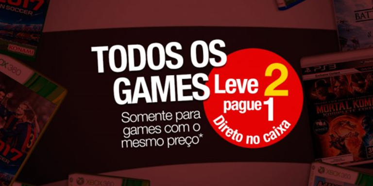 Lojas Americanas lança promoção “Leve 2, pague 1!” para os games, saiba mais