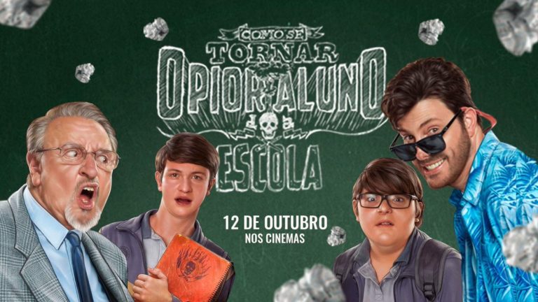 Danilo Gentili assina o cartaz oficial de ‘Como Se Tornar o Pior Aluno da Escola’