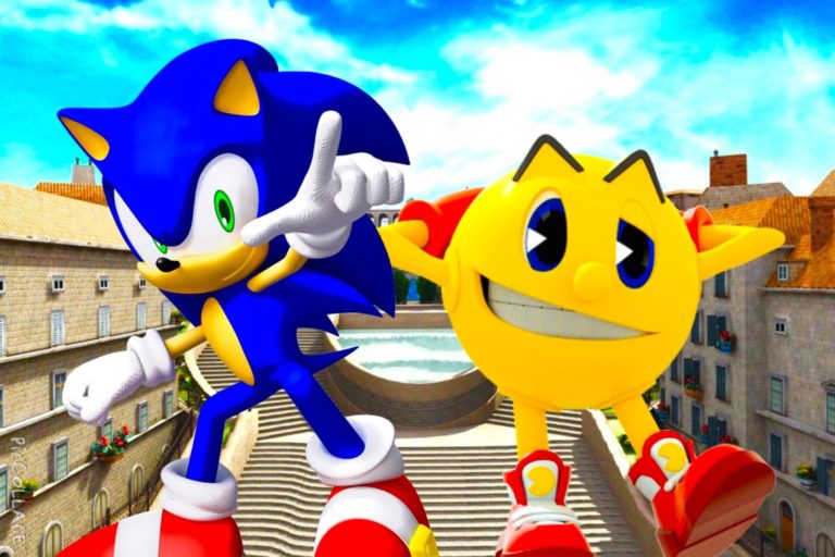 Pela primeira vez PAC-MAN e SONIC juntam suas forças em jogos para dispositivos móveis