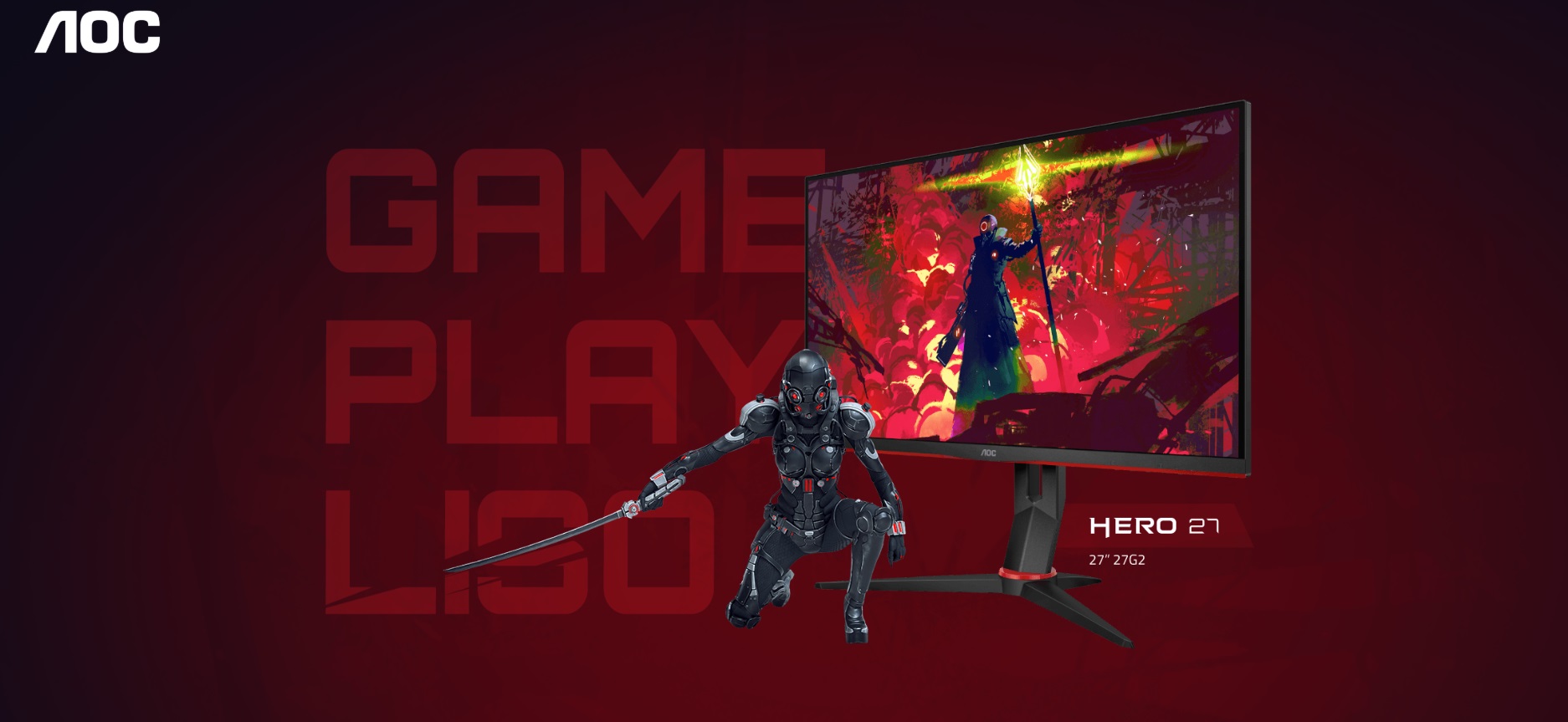 AOC lança nova linha de incríveis monitores gamers Hero de 144Hz, 1ms e painel IPS