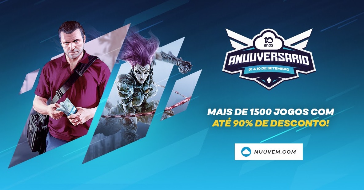 Aniversário da Nuuvem chegou com mais de 1,5 mil jogos com desconto e sorteio de 20K