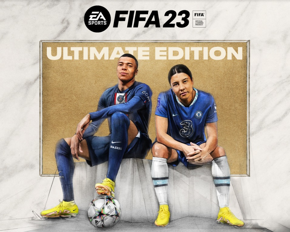 Reveladas as capas do FIFA 23 com os atletas Kylian Mbappe e Sam Kerr