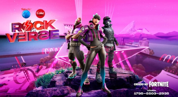 Conheça Rock in Verse; O metaverso do Rock in Rio e Coca Cola dentro do Fortnite