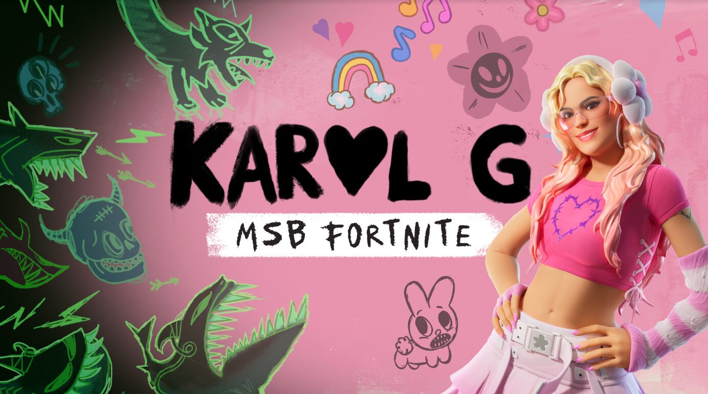 Karol G chega ao Fortnite Festival Temporada 5 com novos itens temáticos