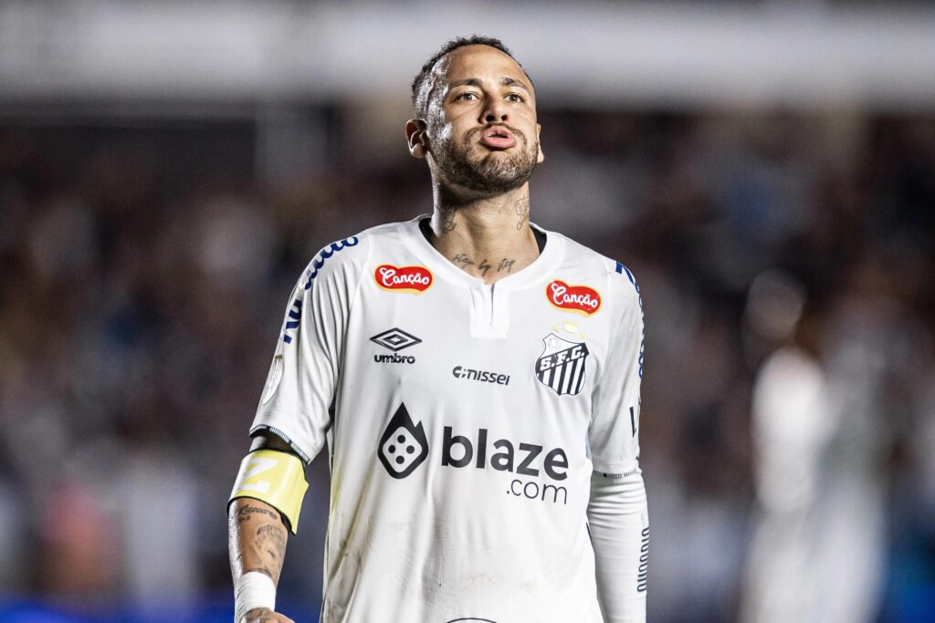 Foto introdutória de Novorizontino x Santos mostrando Neymar Jr no ultimo jogo contro o Botafogo SP