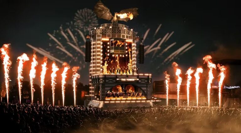 The Town 2025 terá espetáculo com dança, luzes, música eletrônica e dragão em torre de 25 metros!