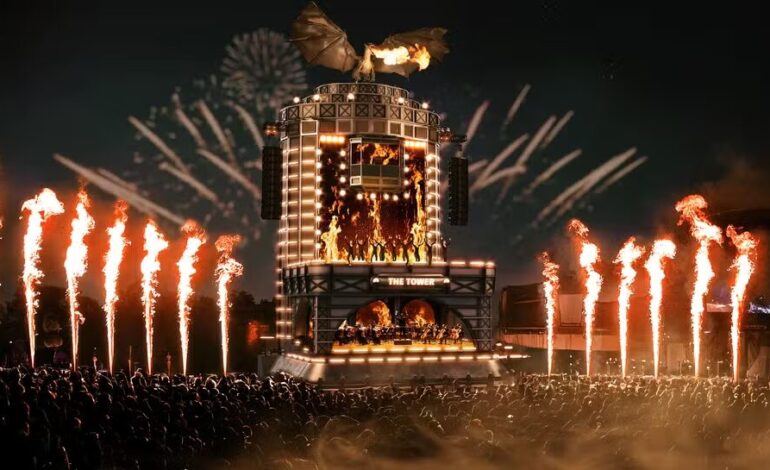 The Town 2025 terá espetáculo com dança, luzes, música eletrônica e dragão em torre de 25 metros!