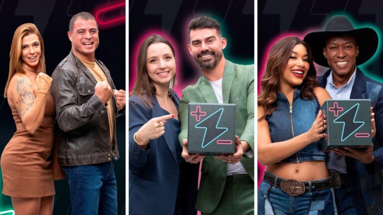 Enquete Power Couple UOL e Votalhada: nova parcial aponta cenário apertado na 6ª DR do Power Couple Brasil 7!
