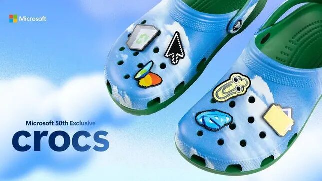 Você usaria? Microsoft e Crocs lançam edição limitada de Classic Clog inspirada no Windows XP