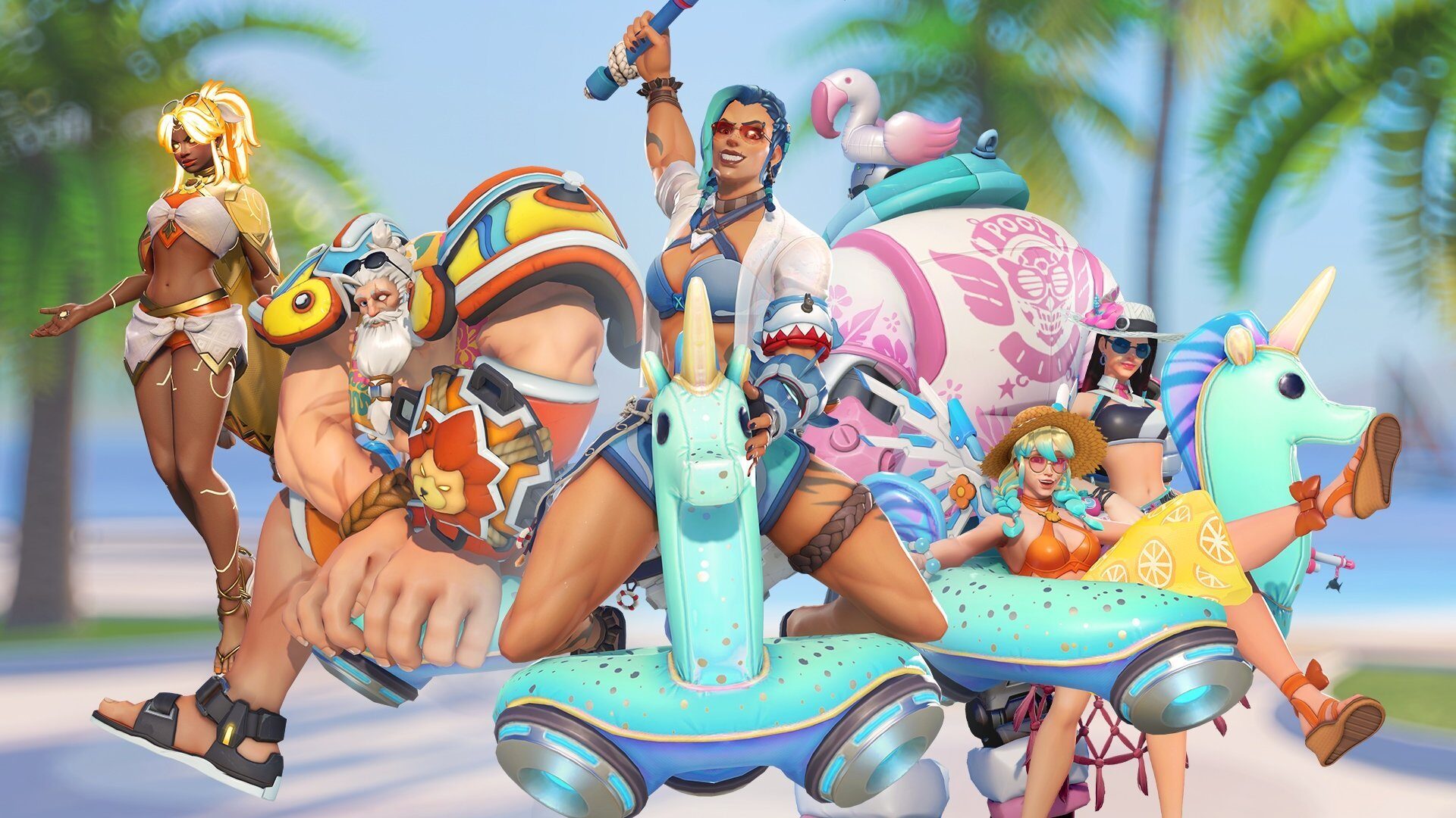 Heróis de férias! Blizzard lança o novo Pacotaço Piscina de Overwatch 2