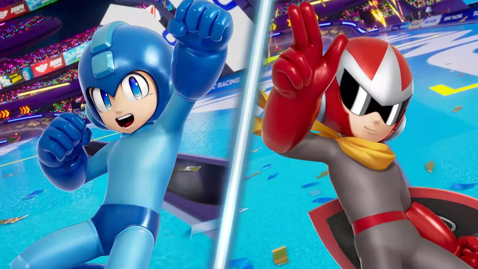 Mega Man e Proto Man são revelados como personagens jogáveis em Sonic Racing: CrossWorlds;