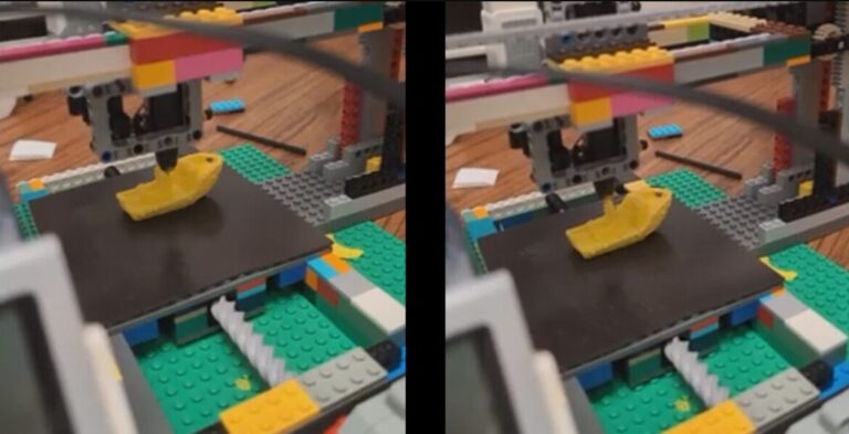 Impressora 3D feita de Lego combina Python e motores para criar objetos