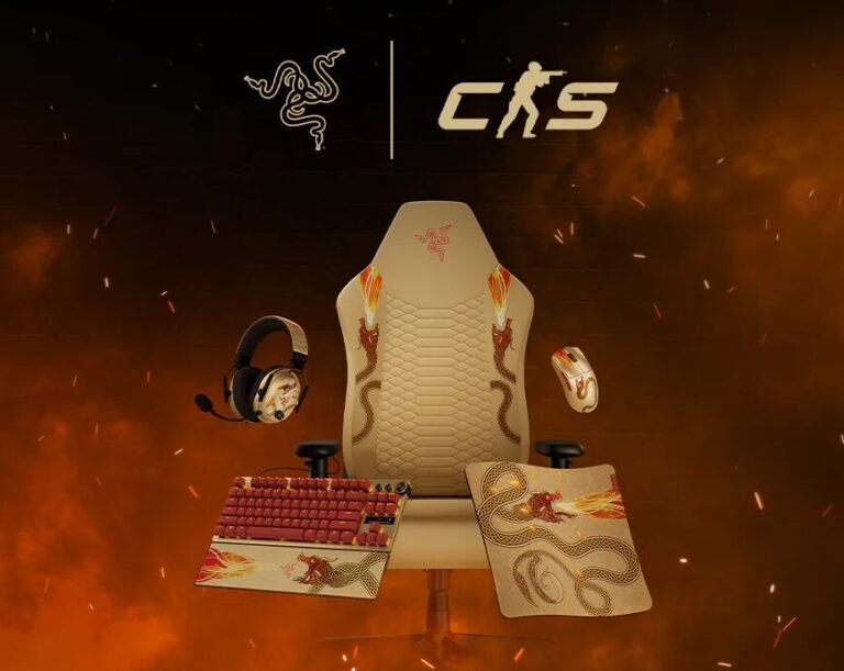 Razer lança coleção exclusiva inspirada na skin Dragon Lore de Counter-Strike 2 — veja preços e detalhes