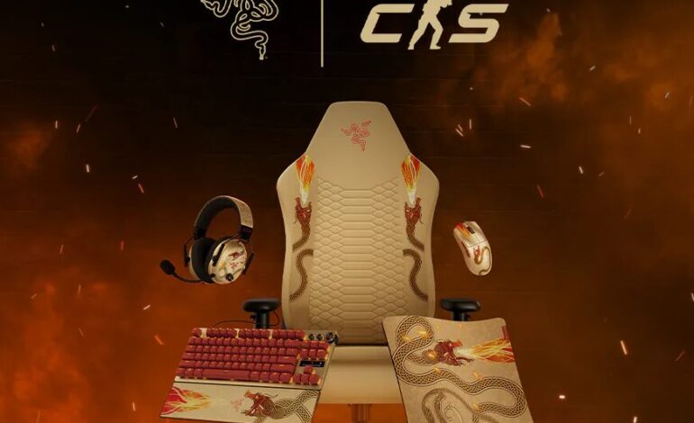 Razer lança coleção exclusiva inspirada na skin Dragon Lore de Counter-Strike 2 — veja preços e detalhes
