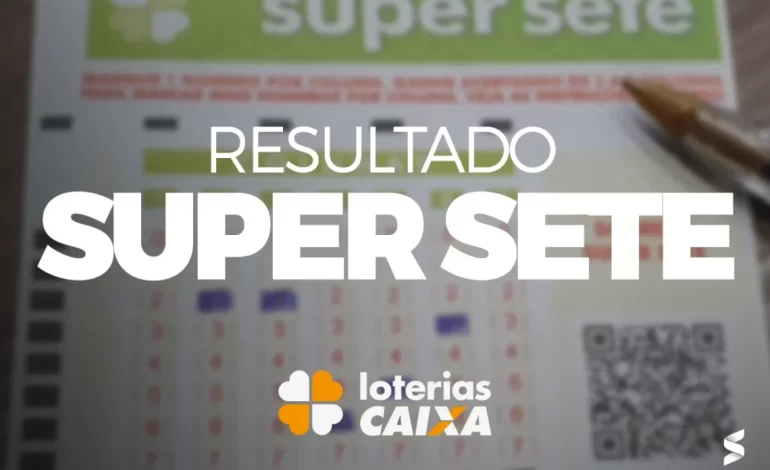 Resultado de hoje da super sete.