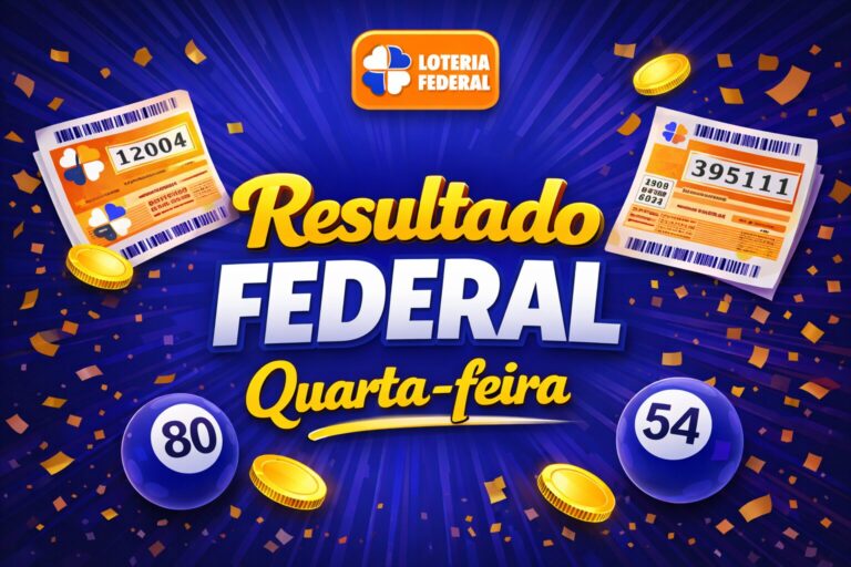 Resultado Loteria Federal hoje, Quarta (14/01/26) Concurso 6033
