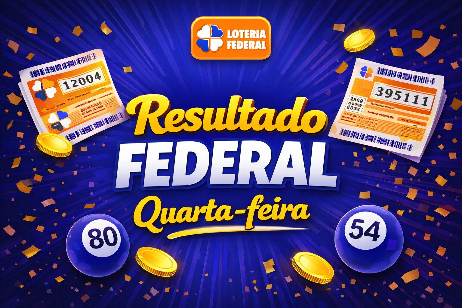 Resultado de hoje da Loteria Federal - Quarta