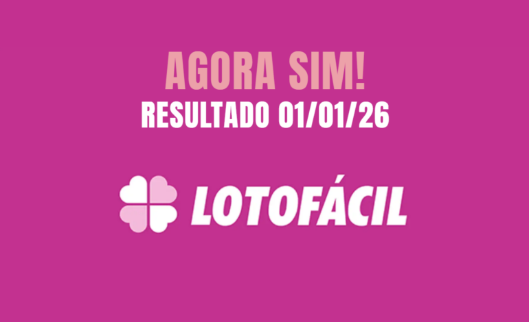 Resultado da Lotofácil 3576 hoje Quinta, 01: Veja os números sorteados após adiamento e o prêmio de R$ 1,8 milhão (01/01)