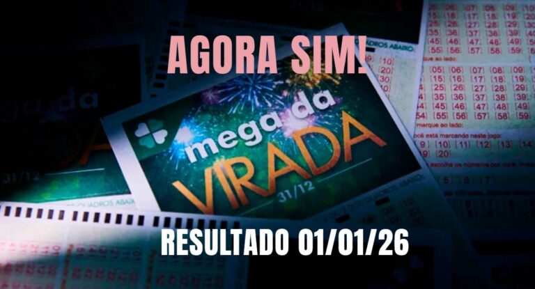 Resultado da Mega da Virada 2955 hoje Quinta, 01: Veja os números sorteados e o prêmio de R$ 1 bilhão (01/01)