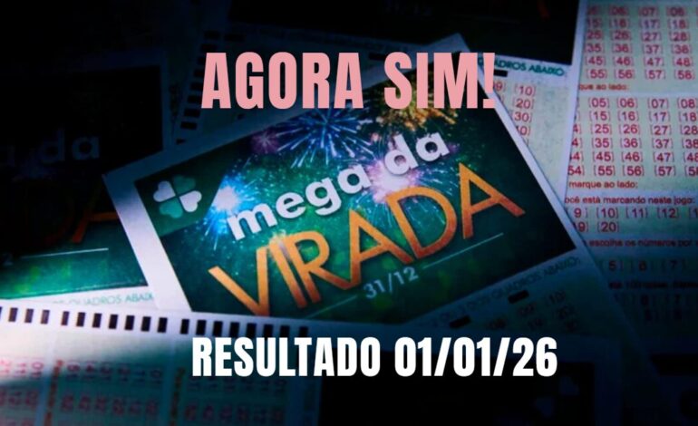 qual o resultado da mega da virada