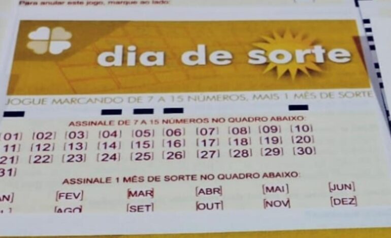 Resultado Dia de Sorte de hoje