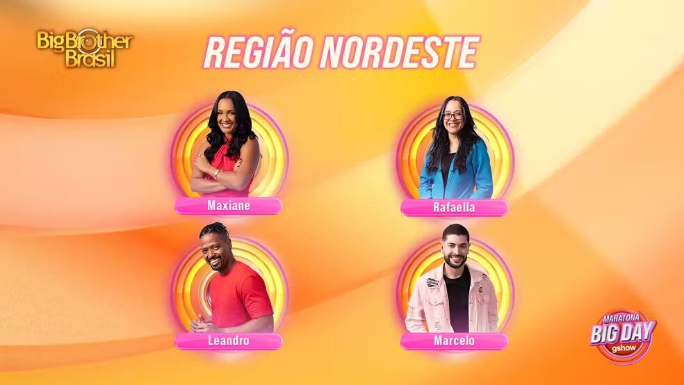 Quem deve entrar no BBB 26 da região Nordeste segunda Enquete UOL?