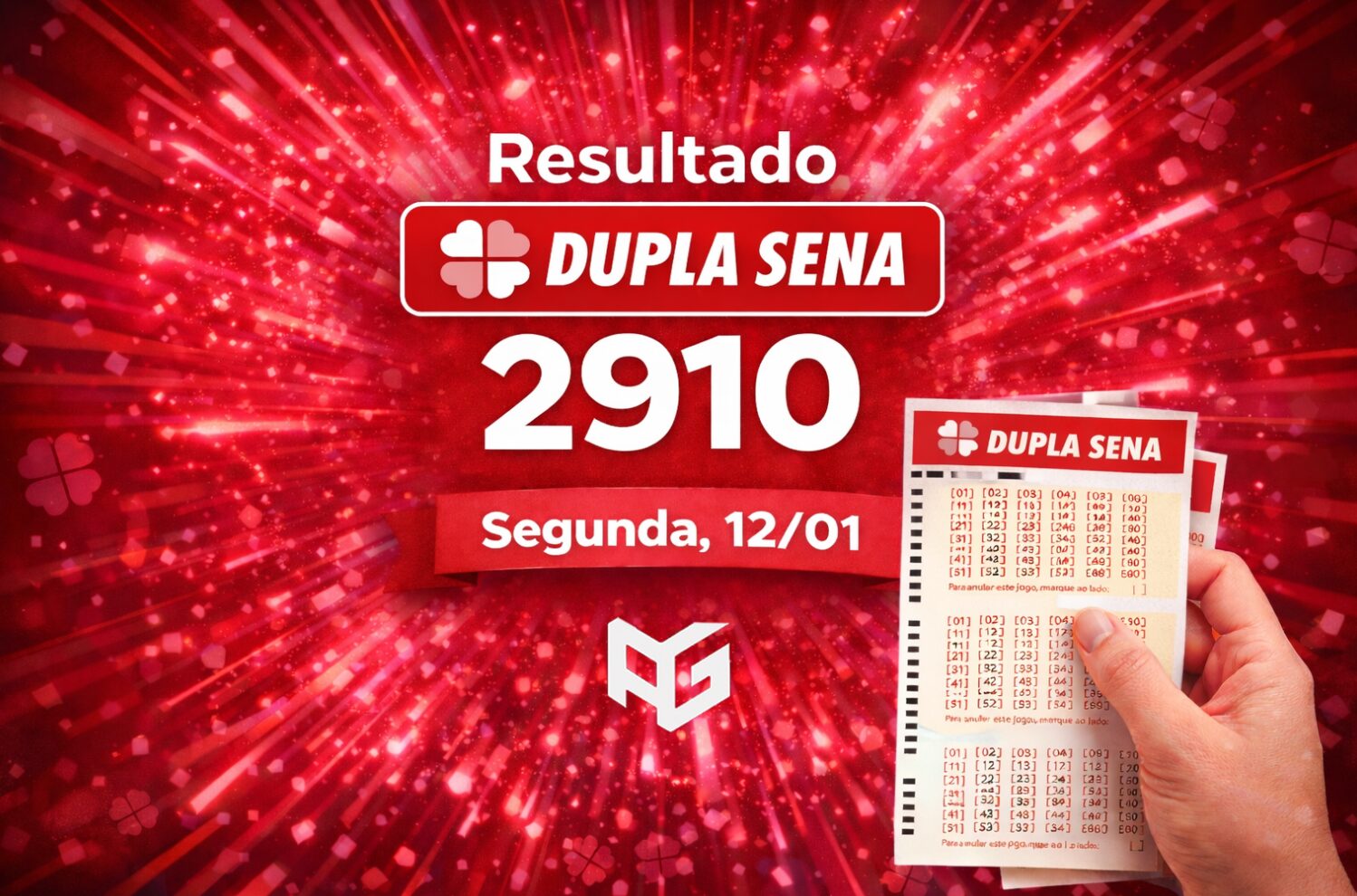 Qual foram os números sorteados dos dois sorteios da Dupla Sena de segunda, concurso 2910