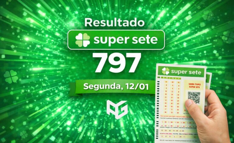 Resultado da Super Sete de hoje, segunda 12/01/26