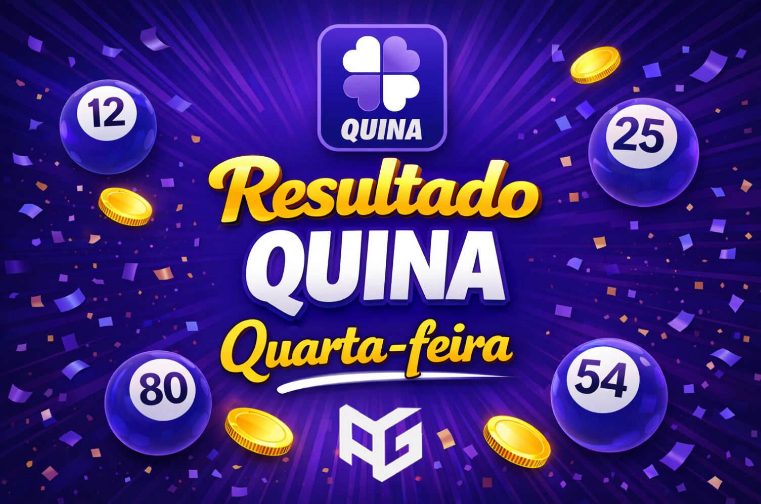 Resultado de hoje da Quina