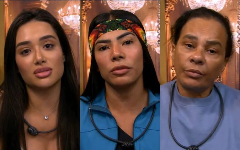 Novas parciais Enquete BBB 26 do 12º Paredão entre Solange, Marciele e Jordana