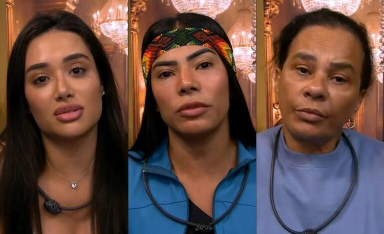 Novas parciais Enquete BBB 26 do 12º Paredão entre Solange, Marciele e Jordana