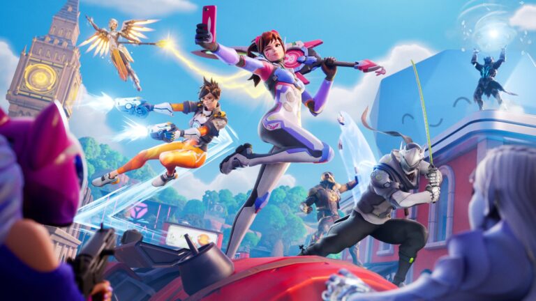 Fortnite x Overwatch: D.Va, Genji, Tracer e Mercy chegam ao Ato III com mapa reformulado e itens da franquia