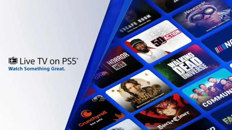 Sony lança Live TV no PS5 com mais de 100 canais gratuitos